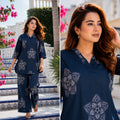 Royal Orbit Blue Cotton Co-ord Set