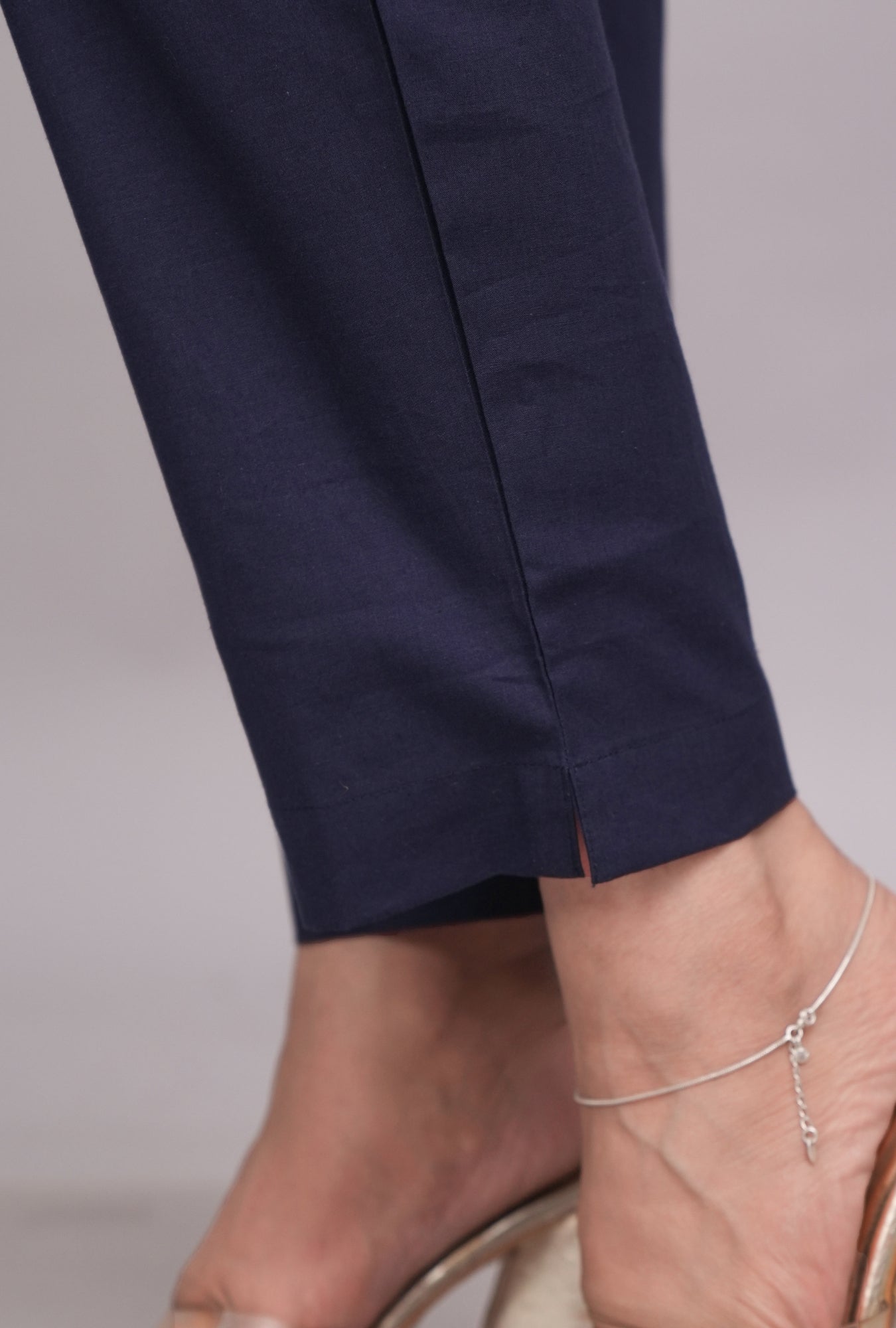 Stylish Navy Blue Cotton Pant – Soft Fabric for All-Day Wear