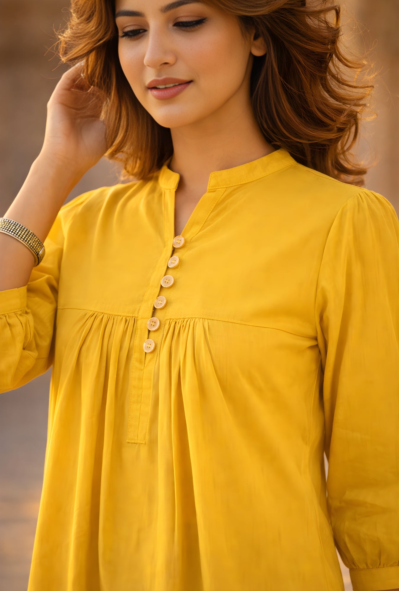 Sunshine Bloom Mustard Co-Ord Set