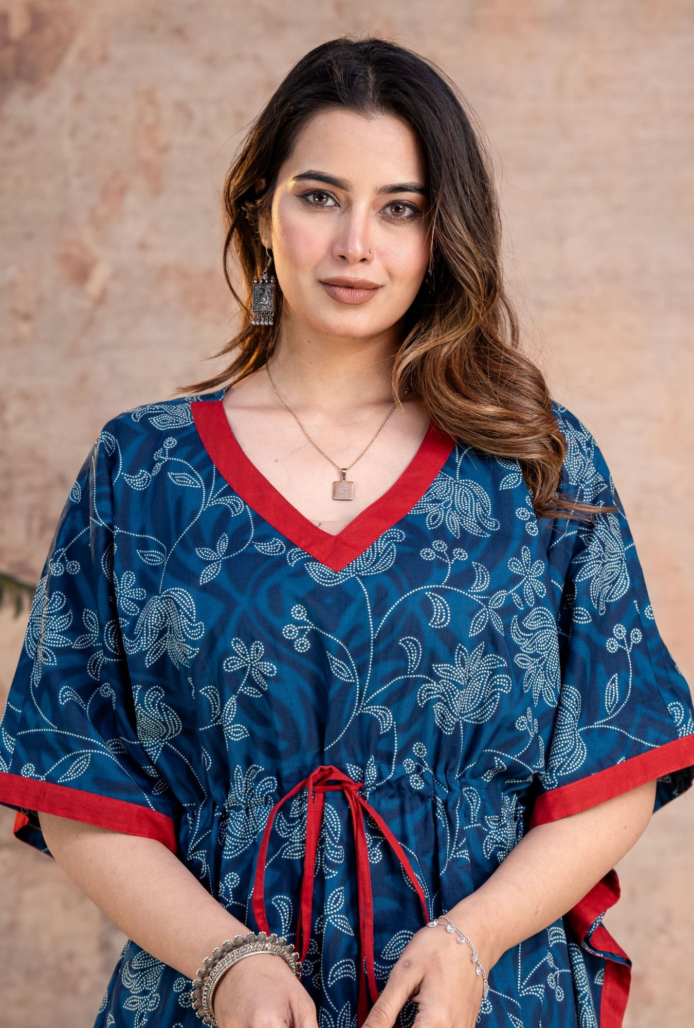 Imperial Blue Loungewear Cotton Kaftan