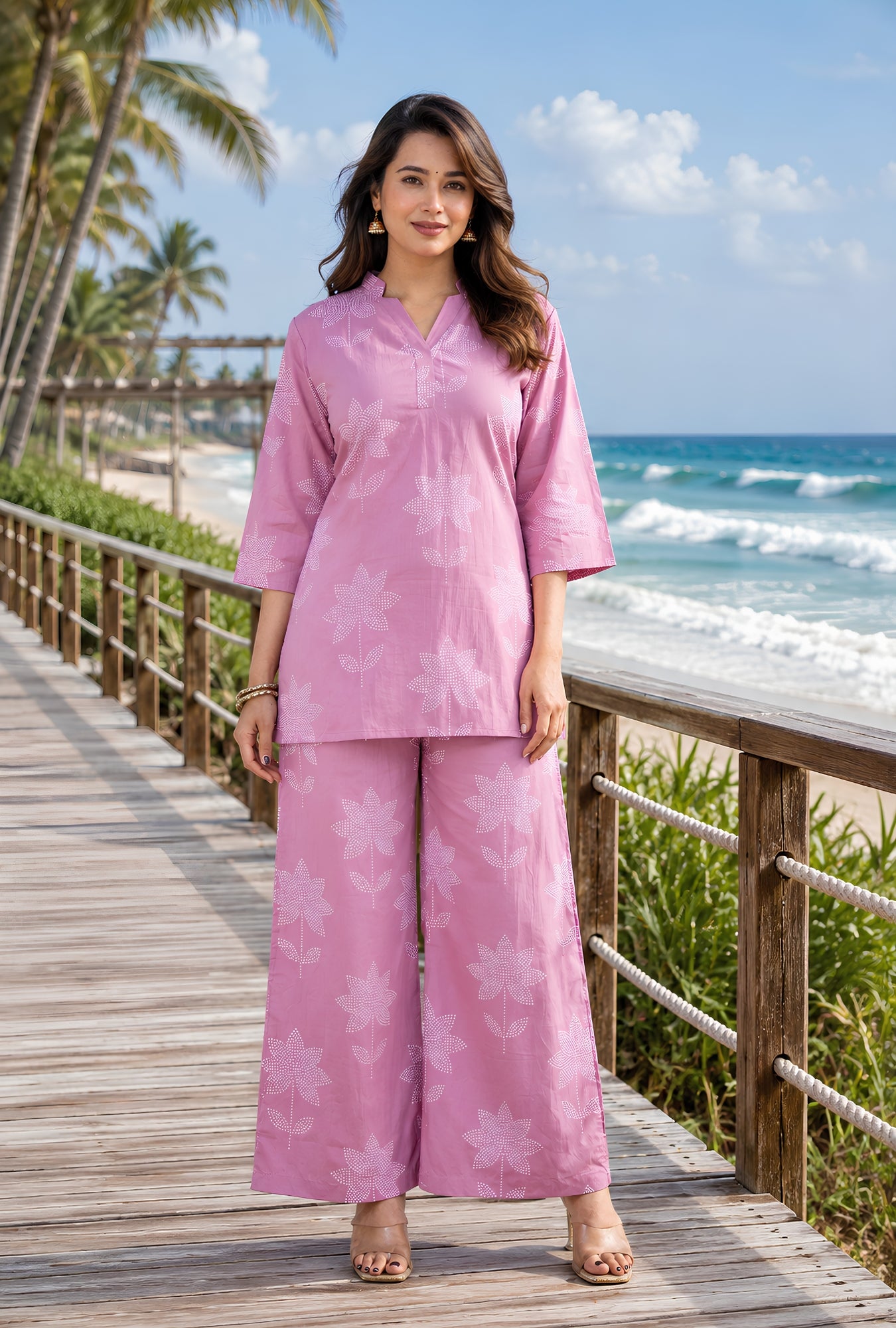 Bloom Story Pink Cotton Co-ords Set