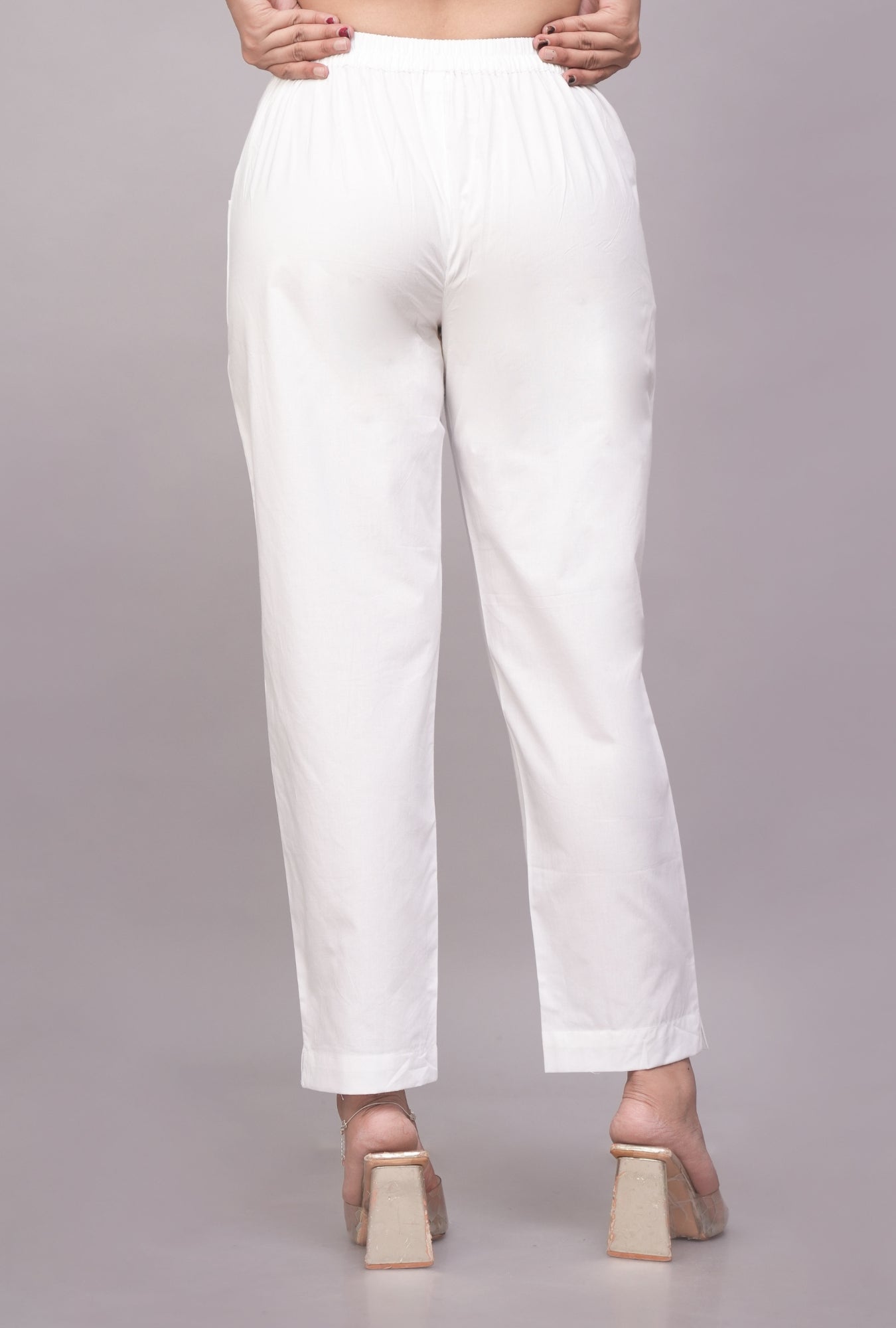 Classic White Cotton Pant – Minimal, Comfy & Versatile