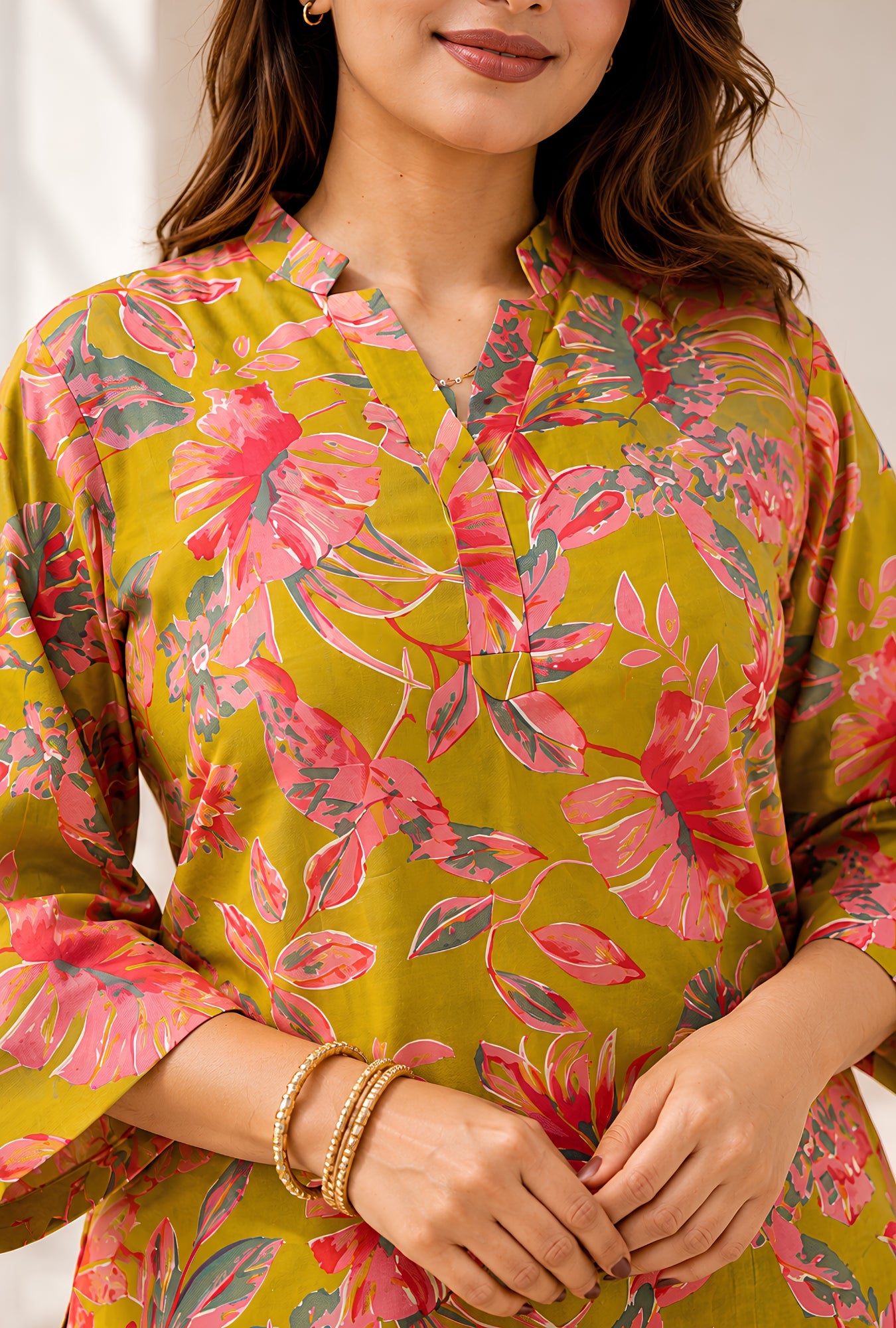 Meadow Breeze Lime Green Cotton Co-ords Set