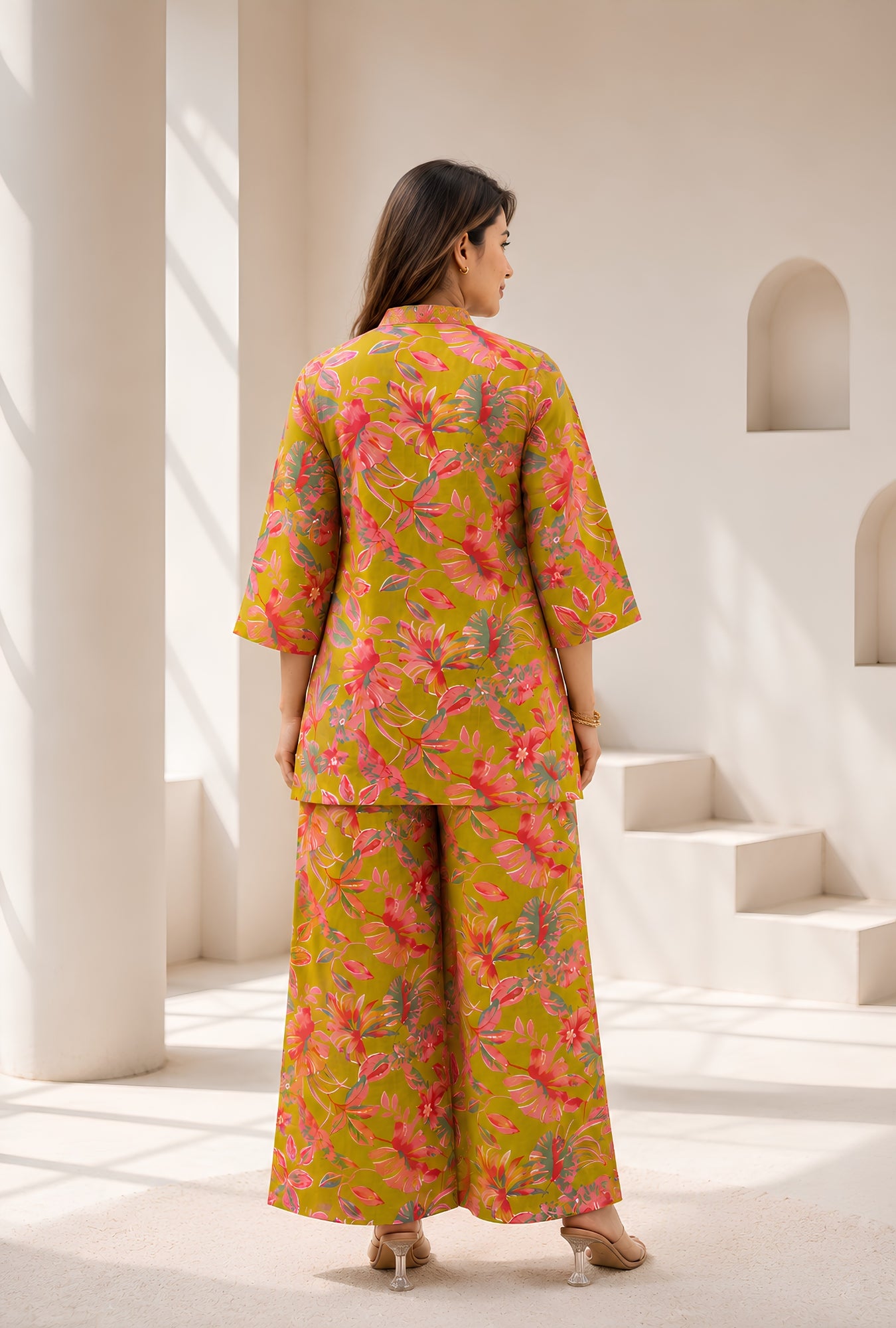 Meadow Breeze Lime Green Cotton Co-ords Set