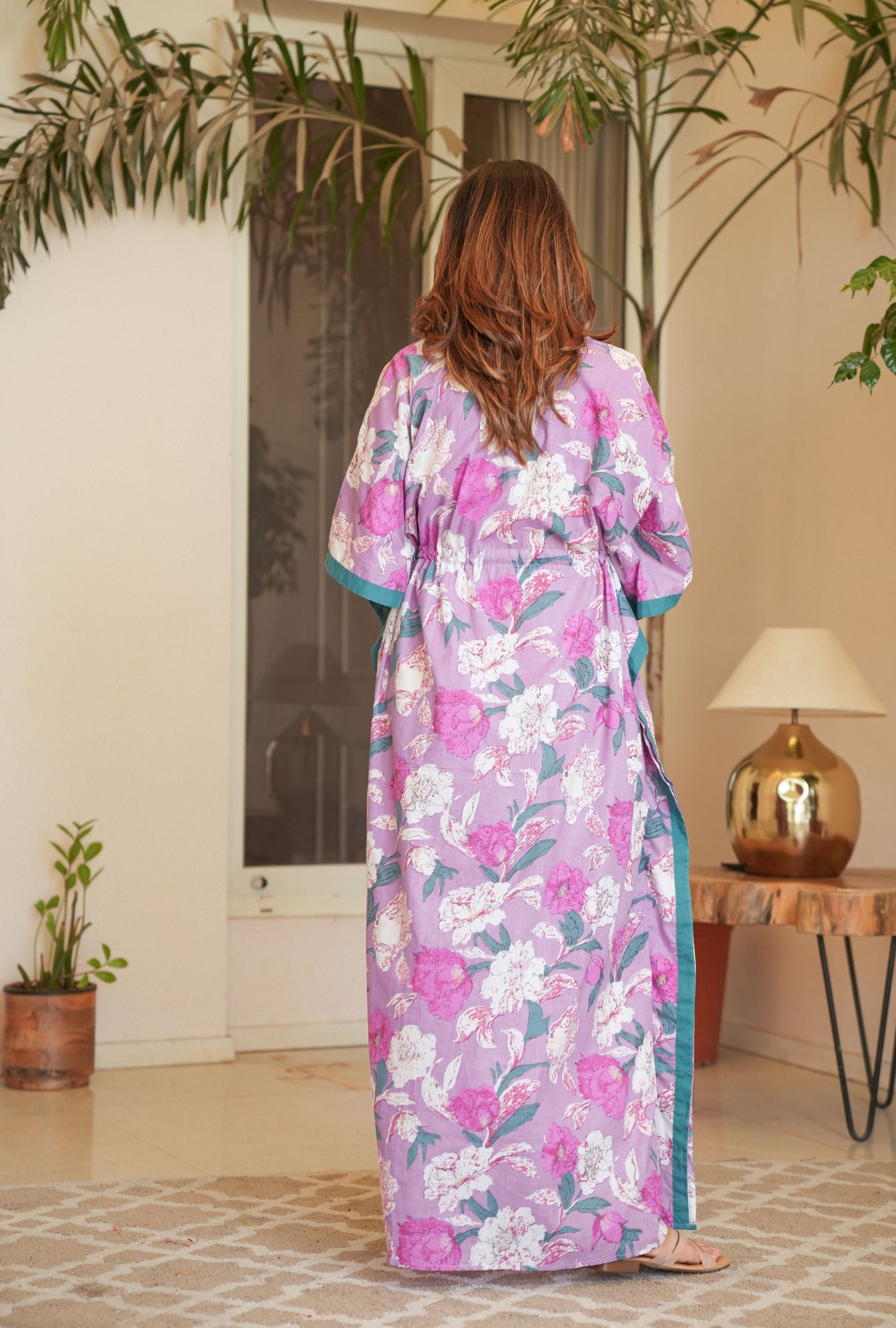 Purple Mirage Loungewear Cotton Kaftan