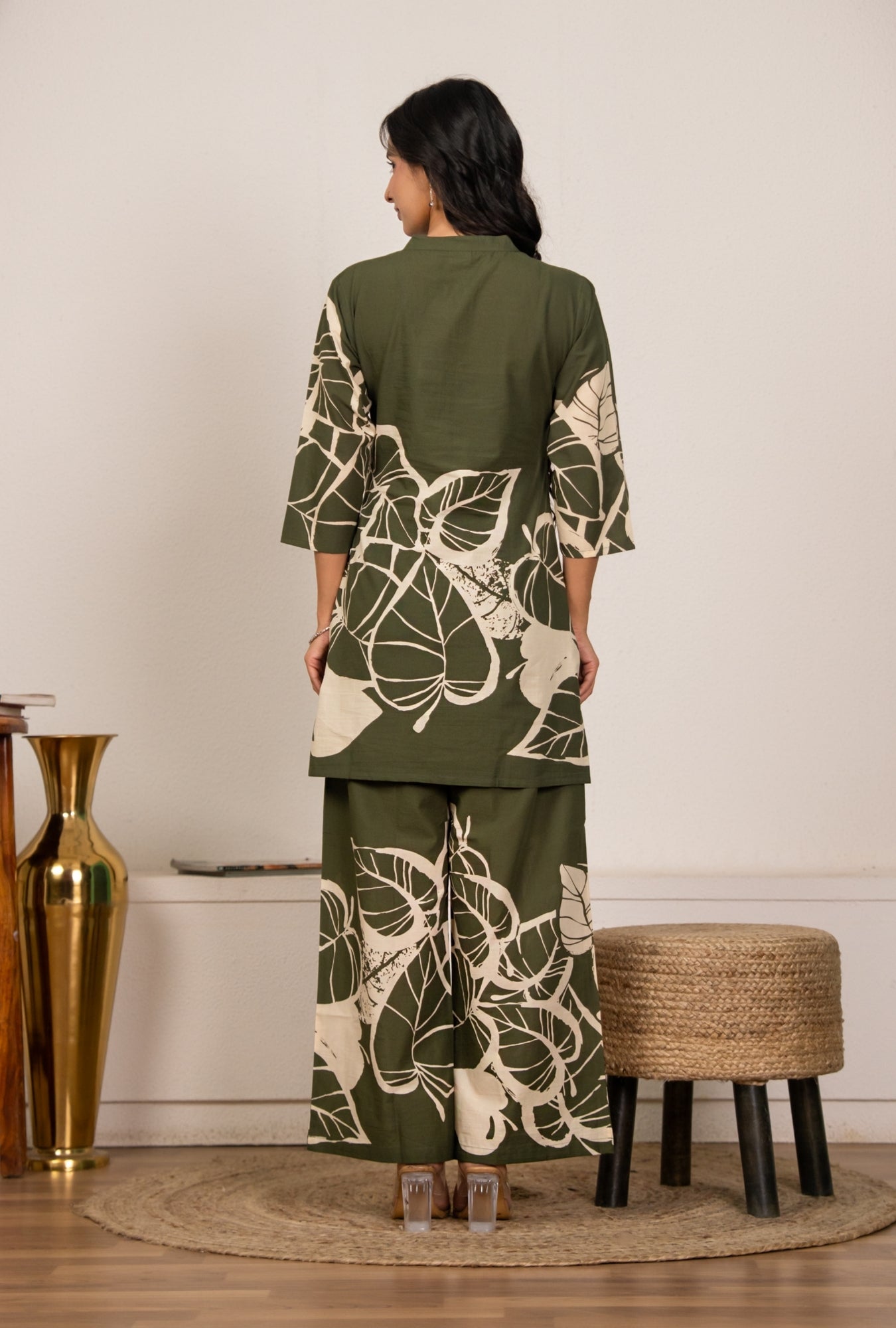 Royal Rhythm Mehndi Printed Cotton Co-ords Set