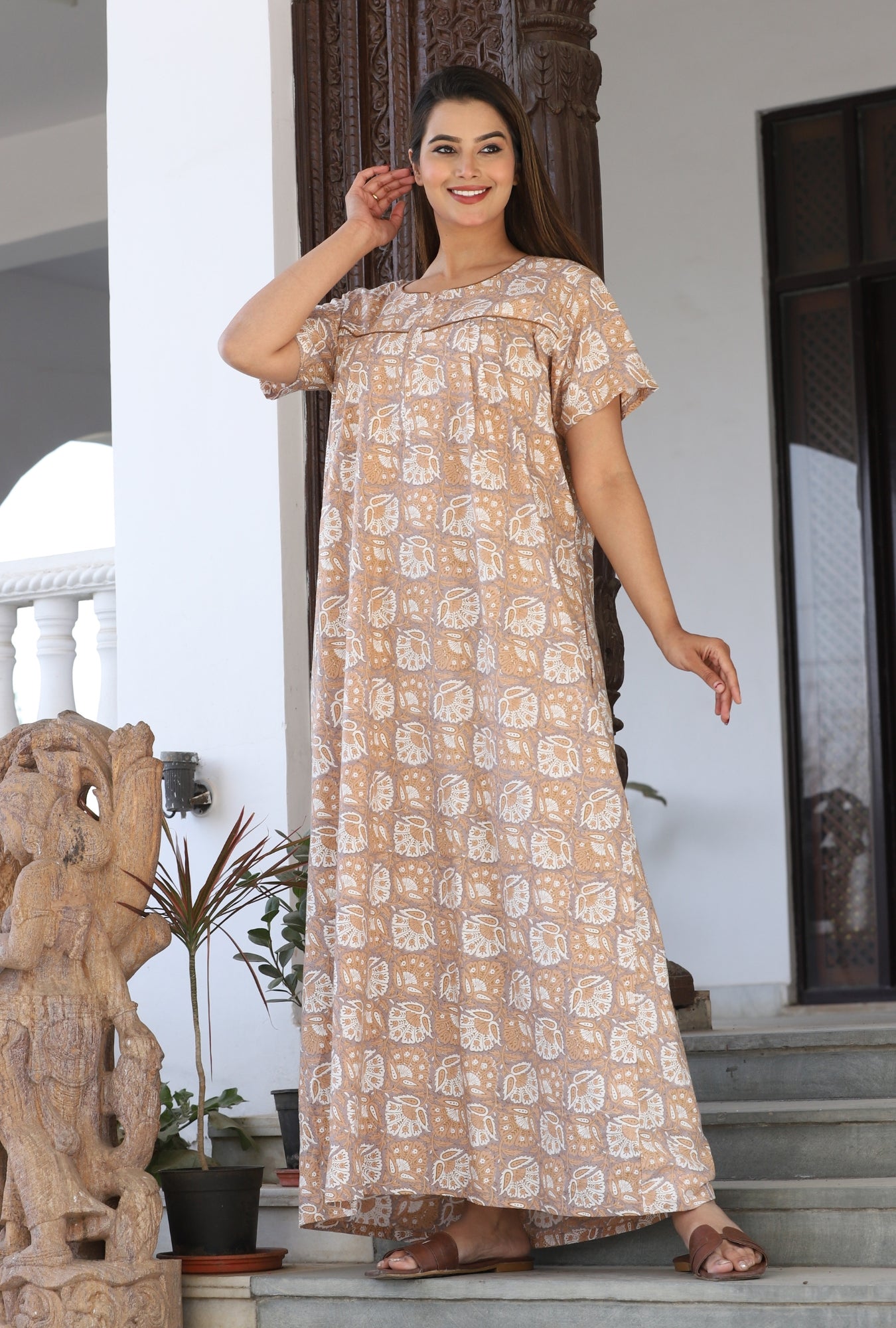 Cotton long nighties online shopping new arrivals