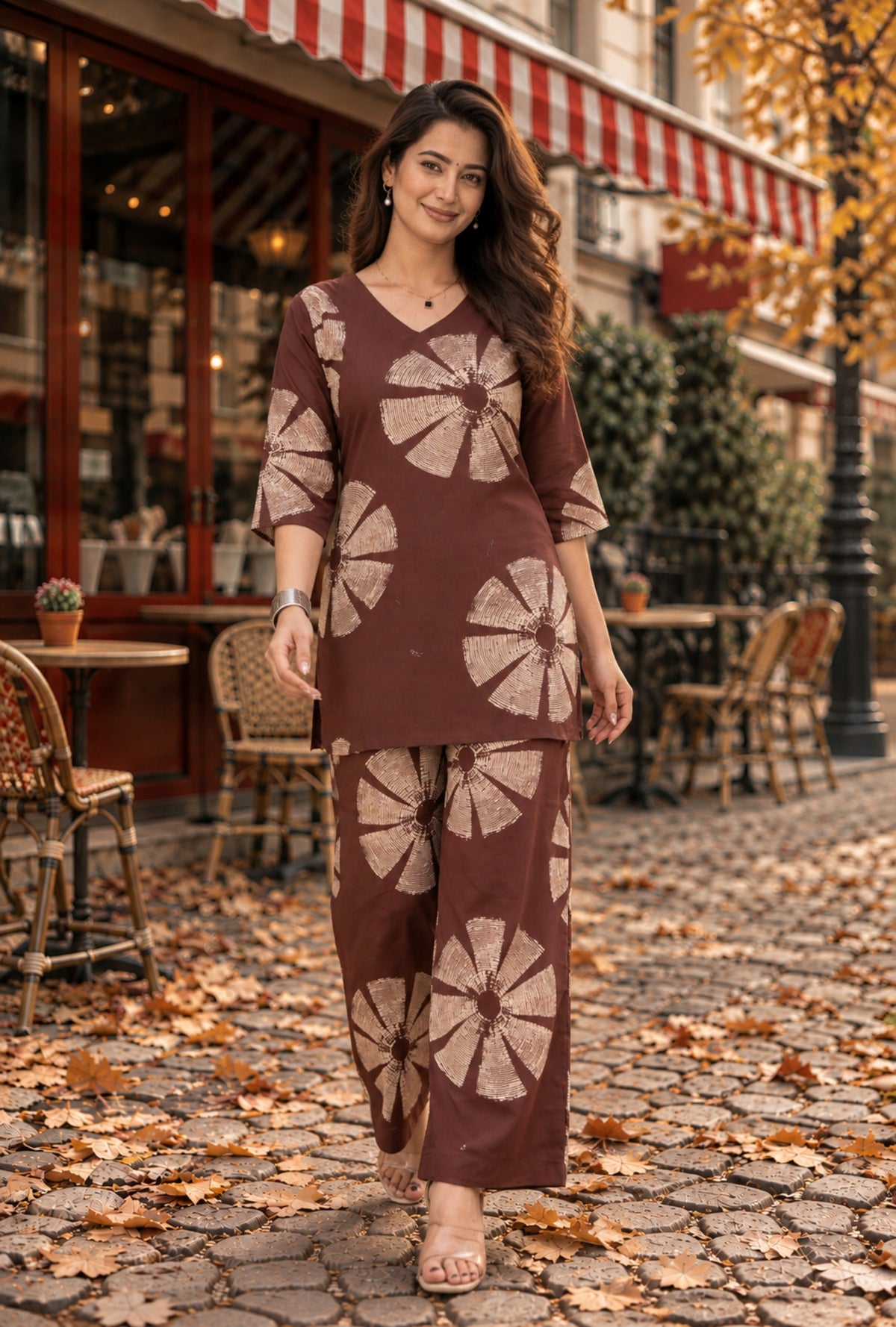 Cocoa Heritage Coco Printed Cotton Co-ords Set