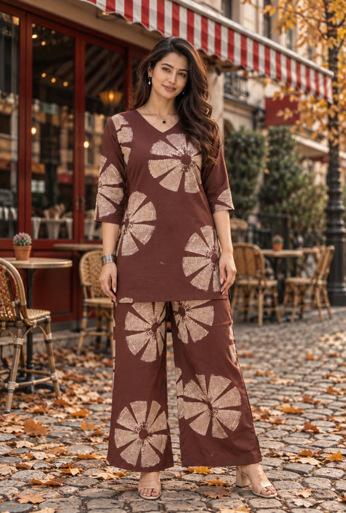 Cocoa Heritage Coco Printed Cotton Co-ords Set