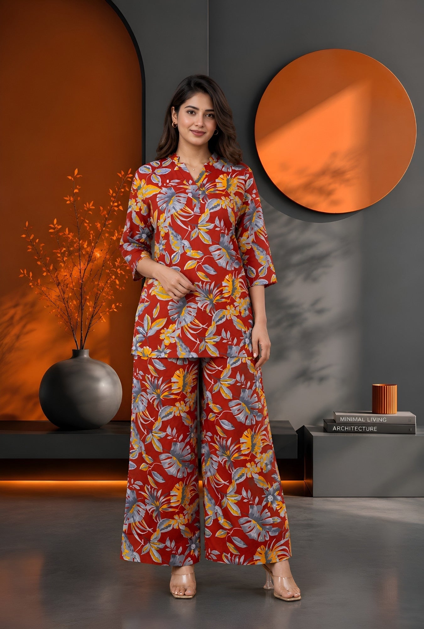 Meadow Breeze Rust Cotton Co-ords Set