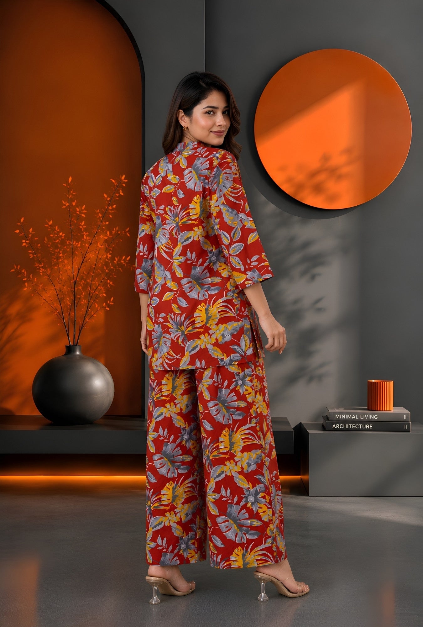 Meadow Breeze Rust Cotton Co-ords Set
