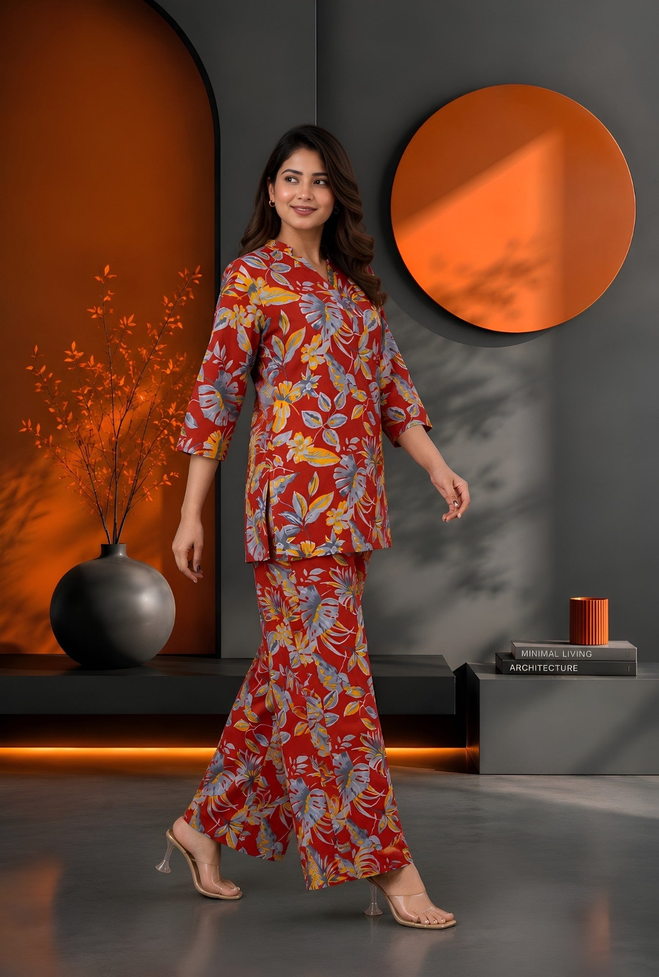 Meadow Breeze Rust Cotton Co-ords Set