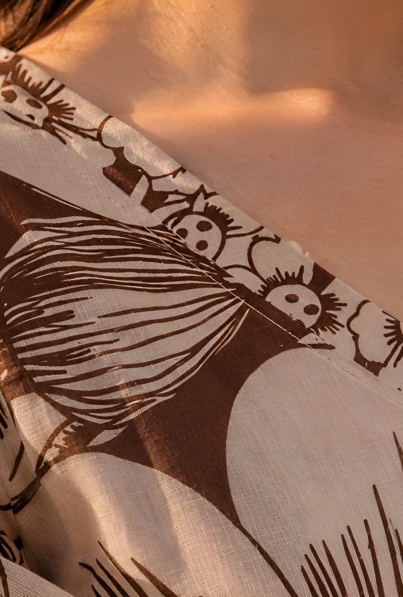 Earthy Blossom Brown Cotton Co-ords Set