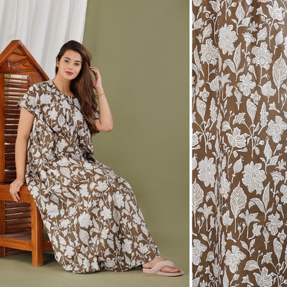 Anastya Tulip Cotton Printed Nightwear Gowns