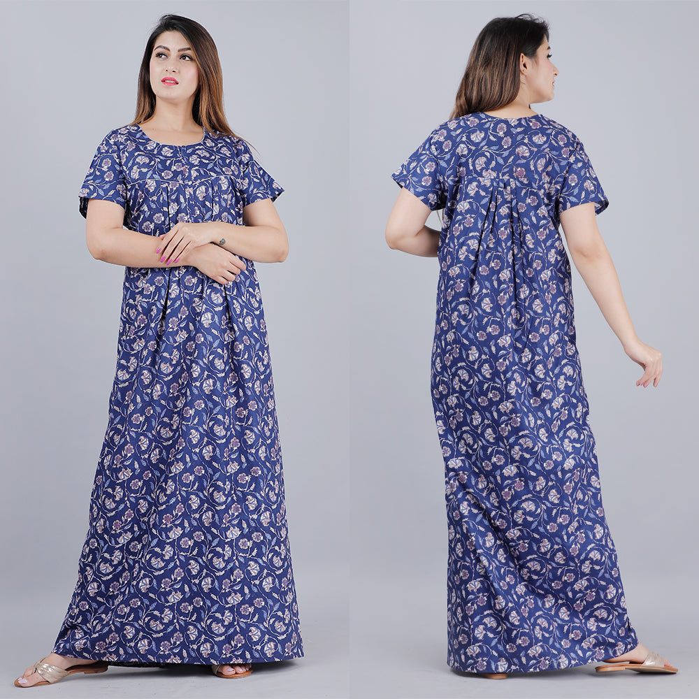 Jaipur cotton nighties online shopping feeding gowns ethnic nightwear